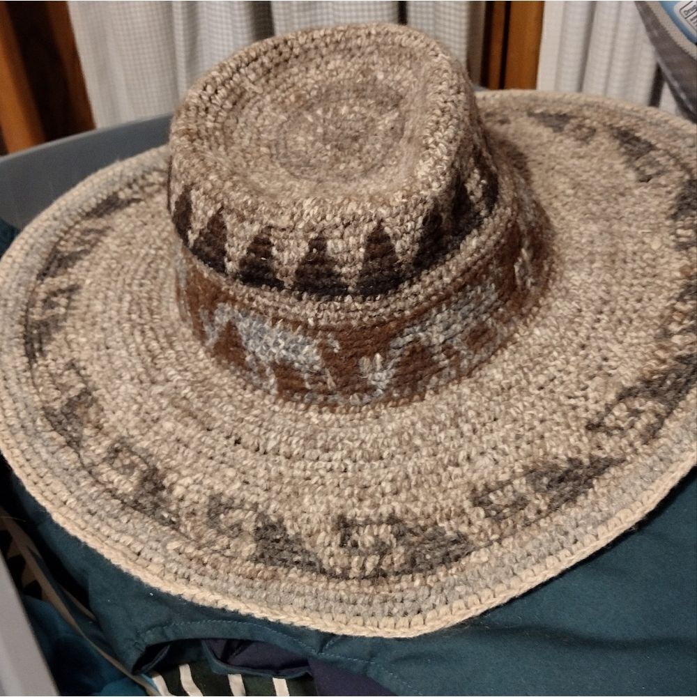 Vintage alpaca wool field hat